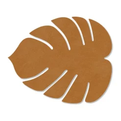 LIND DNA Monstera Leaf Nupo coaster, Burned curry Yellow Outlet