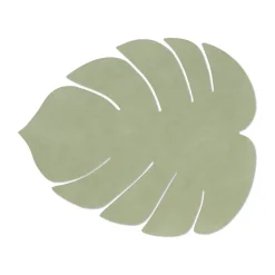LIND DNA Monstera Leaf Nupo placemat L, Olive Green
