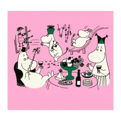 Opto Design Moomin 80 paper napkins 20-pack, Pink Outlet