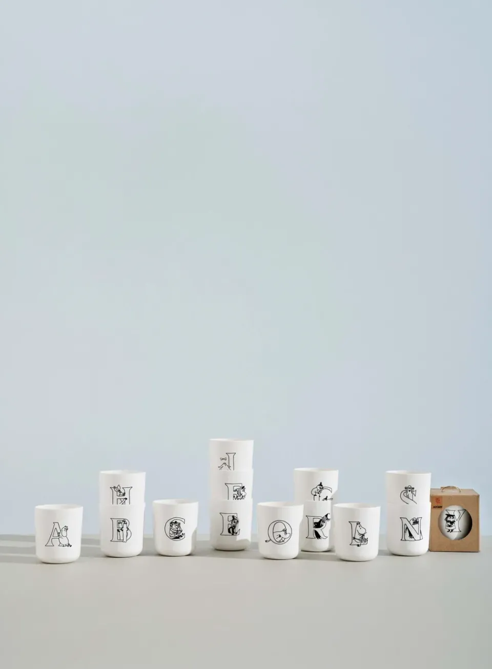 RIG-TIG Moomin ABC mug 20 cl, M White Hot