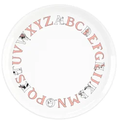 RIG-TIG Moomin ABC plate Ø20 cm, Salmon White New