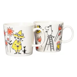 Moomin Arabia x Red Cross Moomin mug ABC Mix 2-pack, 30 cl Multi Hot