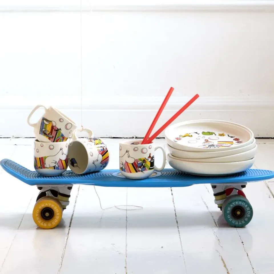 Moomin Arabia Moomin children's dinnerware, Little My White Hot