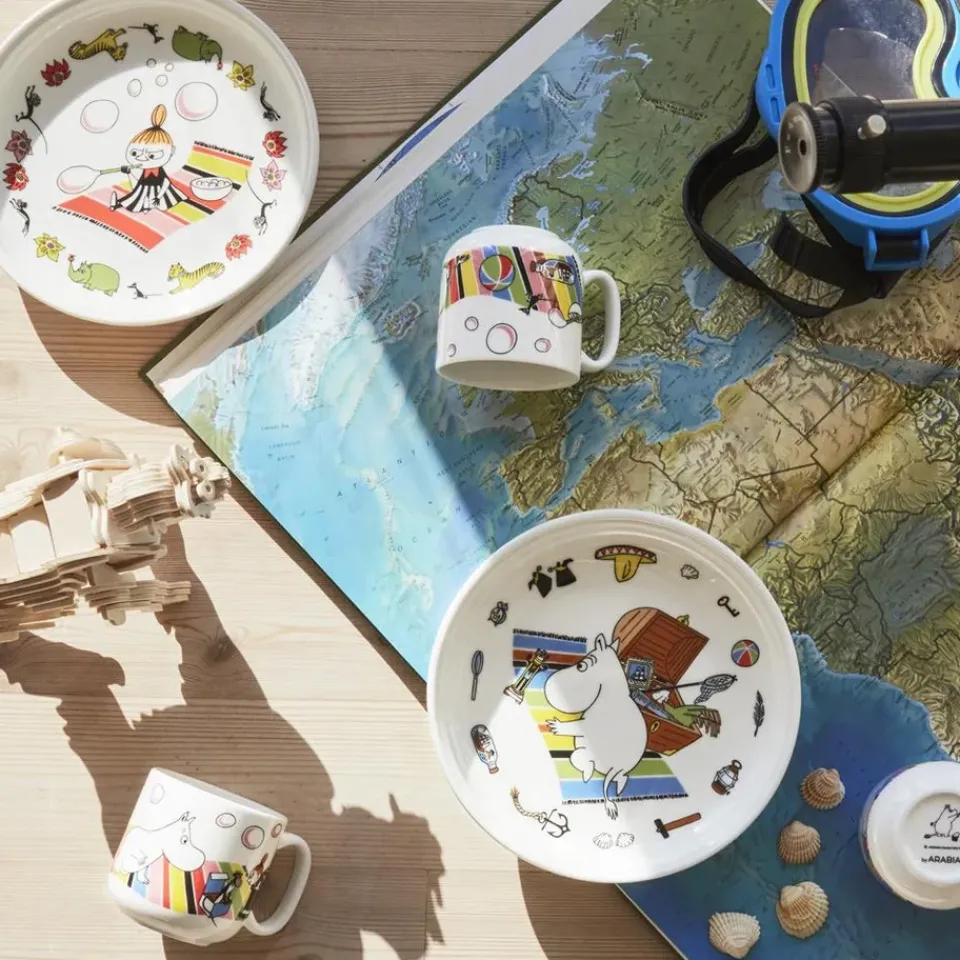 Moomin Arabia Moomin children's dinnerware, Little My White Hot