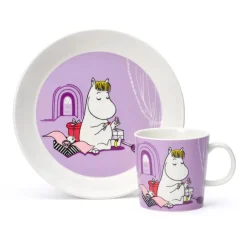 Moomin Arabia Moomin children's dinnerware, Snorkmaiden Purple New