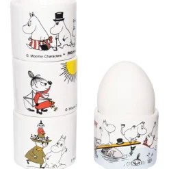 Pluto Design Moomin colour egg cup 4 pieces, with motif White