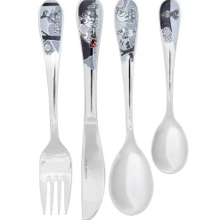 Hackman Moomin cutlery childrens set 4-pack, moomin adventure move Silver-coloured Outlet