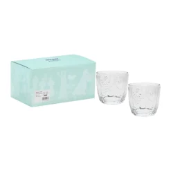 Moomin Arabia Moomin drinking glass 28 cl 2-pack, Clear Transparent