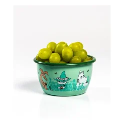 Muurla Moomin enamel bowl Boys 30 cl, Green Discount