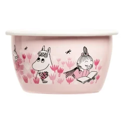 Muurla Moomin enamel bowl Girls 30 cl, Pink
