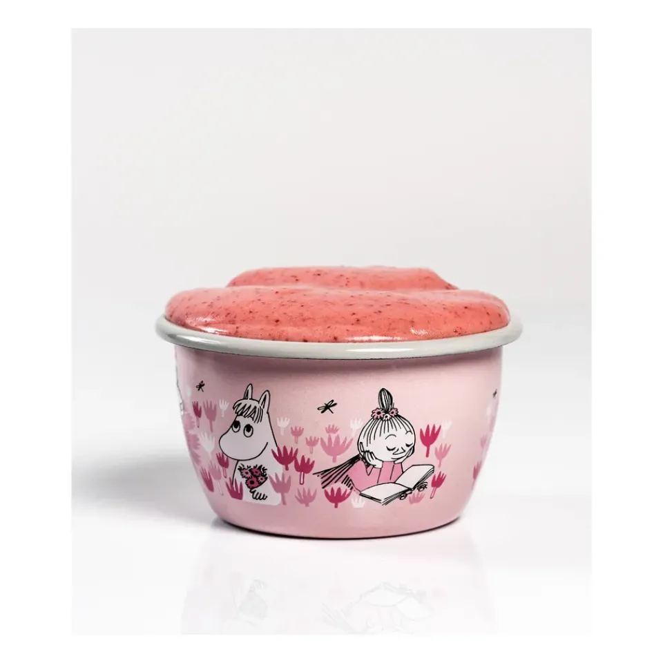Muurla Moomin enamel bowl Girls 30 cl, Pink