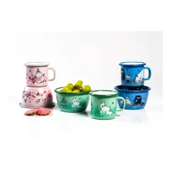 Muurla Moomin enamel bowl Girls 30 cl, Pink