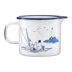 Muurla Moomin Enamel Jug 1.3L, Sailors White New