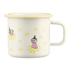 Muurla Moomin enamel mug 37 cl, Flowers White Discount
