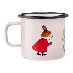 Muurla Moomin enamel mug 37 cl, Little My Pink Sale