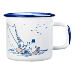 Muurla Moomin enamel mug 37 cl, Sailors White New