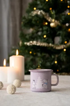 Muurla Moomin enamel mug 25 cl, Snowfall Purple Sale