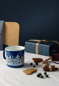 Muurla Moomin enamel mug 80 cl, Starry night Blue New