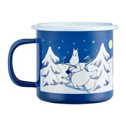 Muurla Moomin enamel mug 37 cl, Starry night Blue