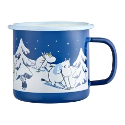 Muurla Moomin enamel mug 37 cl, Starry night Blue
