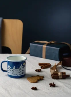 Muurla Moomin enamel mug 37 cl, Starry night Blue