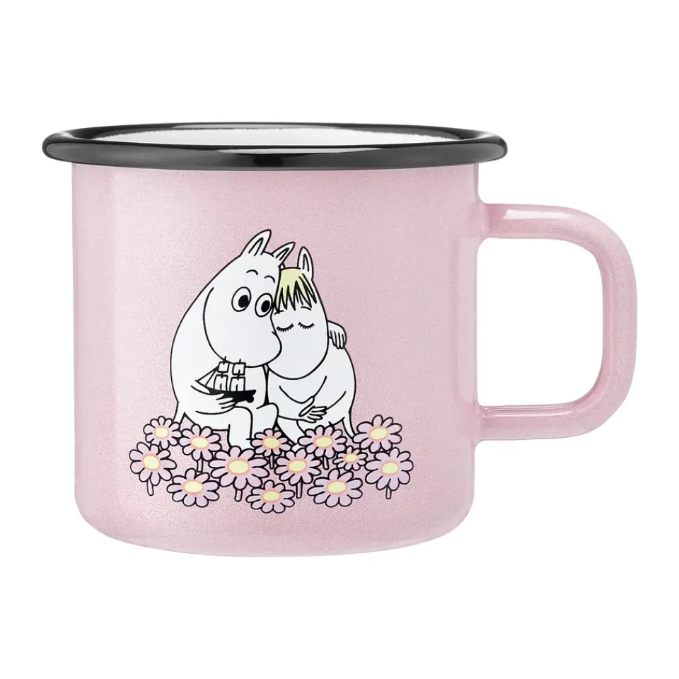 Muurla Moomin enamel mug 37 cl, Together Pink New