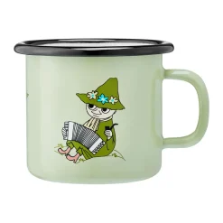 Muurla Moomin enamel mug 2.5 dl, Snufkin Green