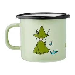 Muurla Moomin enamel mug 2.5 dl, Snufkin Green