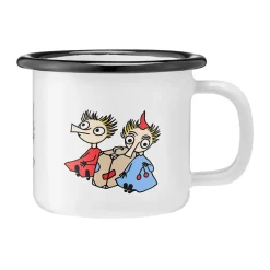 Muurla Moomin enamel mug 1.5 dl, Thingumy and Bob White Discount