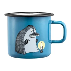 Muurla Moomin enamel mug 550 ml, The Groke Blue Sale