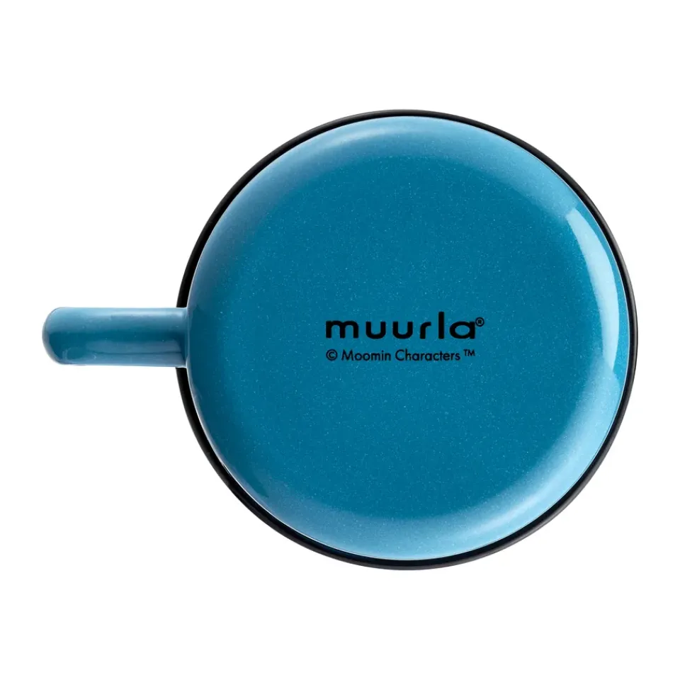 Muurla Moomin enamel mug 550 ml, The Groke Blue Sale