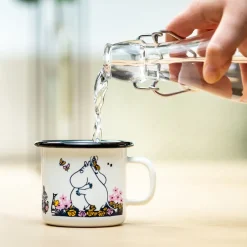 Muurla Moomin enamel mug hugs 25 cl, White Sale