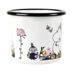 Muurla Moomin enamel mug hugs 25 cl, White Sale