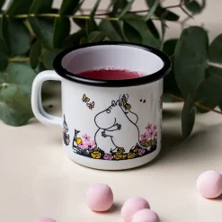 Muurla Moomin enamel mug hugs 25 cl, White Sale
