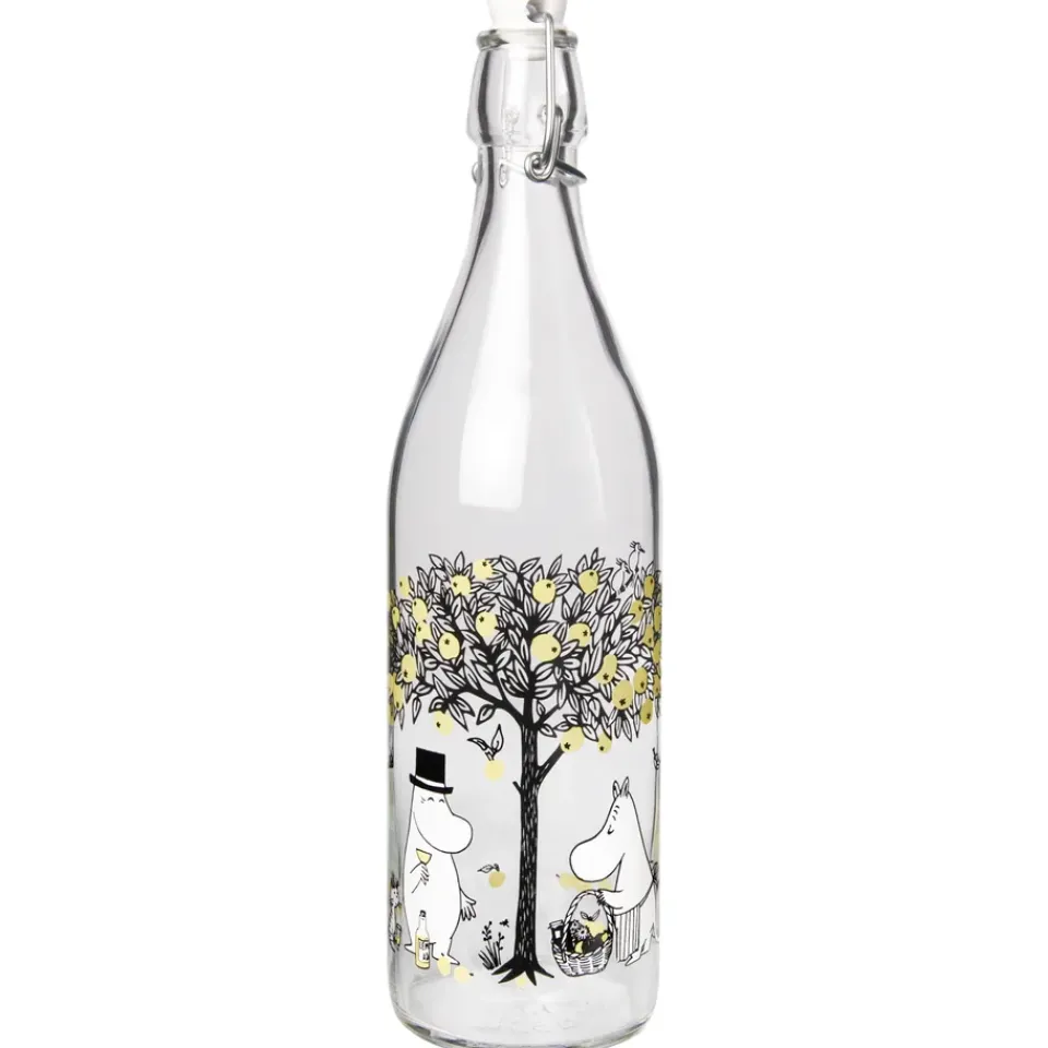 Muurla Moomin glass bottle 1 L, Apples Multi Clearance