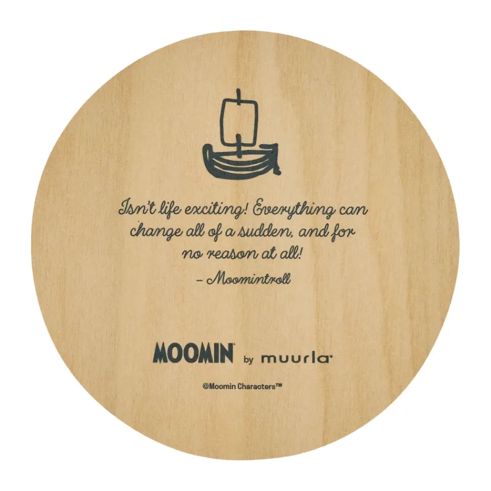 Muurla Moomin glass coaster Ø10 cm, Momintroll Blue Online