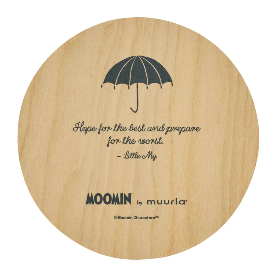 Muurla Moomin glass coaster Ø10 cm, Little My Pink Sale