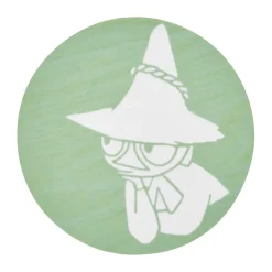 Muurla Moomin glass coaster Ø10 cm, Snufkin Green