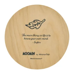 Muurla Moomin glass coaster Ø10 cm, Snufkin Green