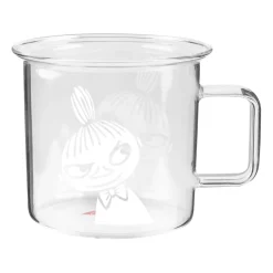 Muurla Moomin glass mug clear 35 cl, Little My Transparent Online