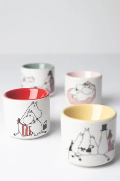 Pluto Design Moomin love egg cup 4 pieces, White-multi WhiteMulti Sale