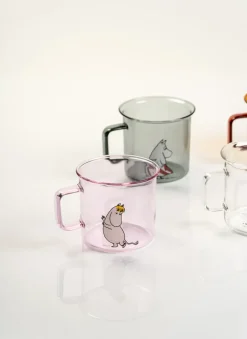 Muurla Moomin mamma glass mug 35 cl, Grey Best