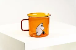 Muurla Moomin pappa glass mug 35 cl, Amber Orange Outlet