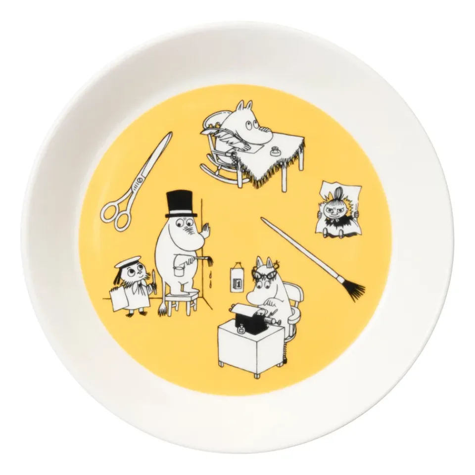 Moomin Arabia Moomin plate set Office & Winternight, Ø19 cm Multi