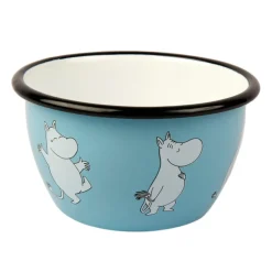 Muurla Moomin Retro enamel bowl 6 dl, moomin Blue New