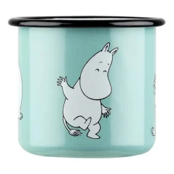 Muurla Moomin Retro enamel mug 37 cl, Mint BlueTurquoise New