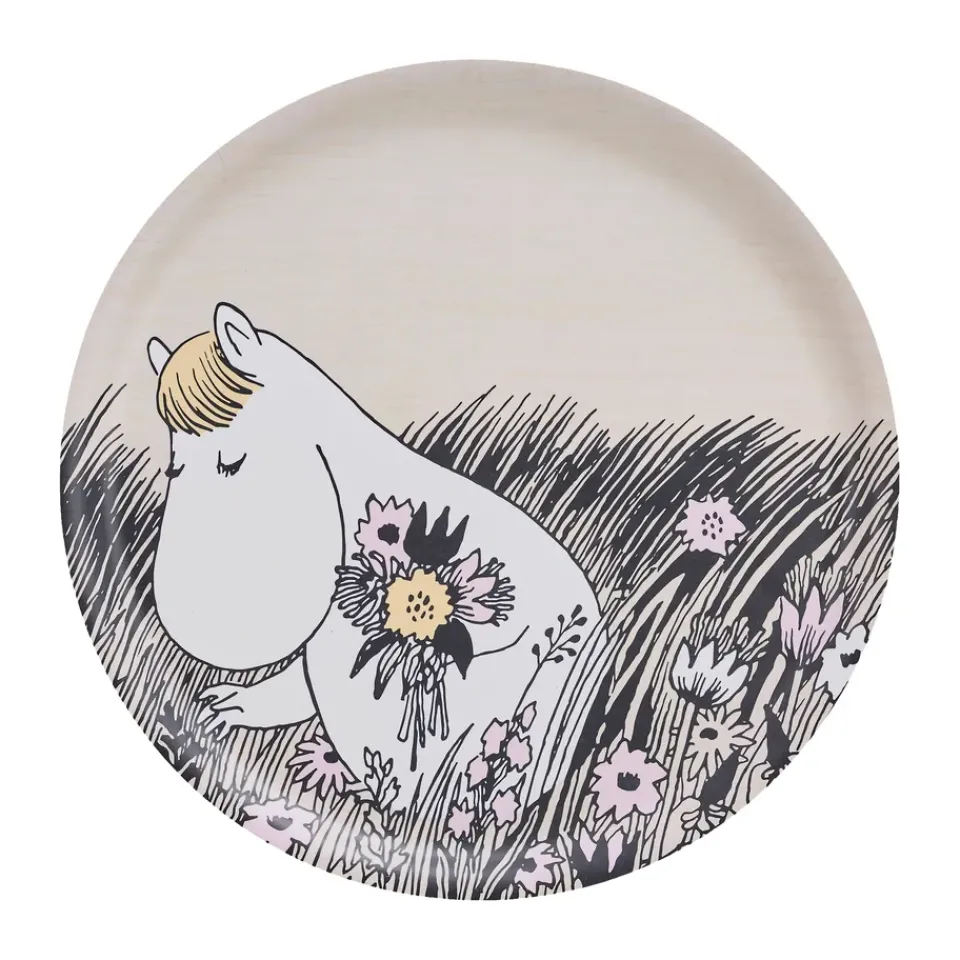 Muurla Moomin tray Ø35 cm, Summer night Beige Outlet