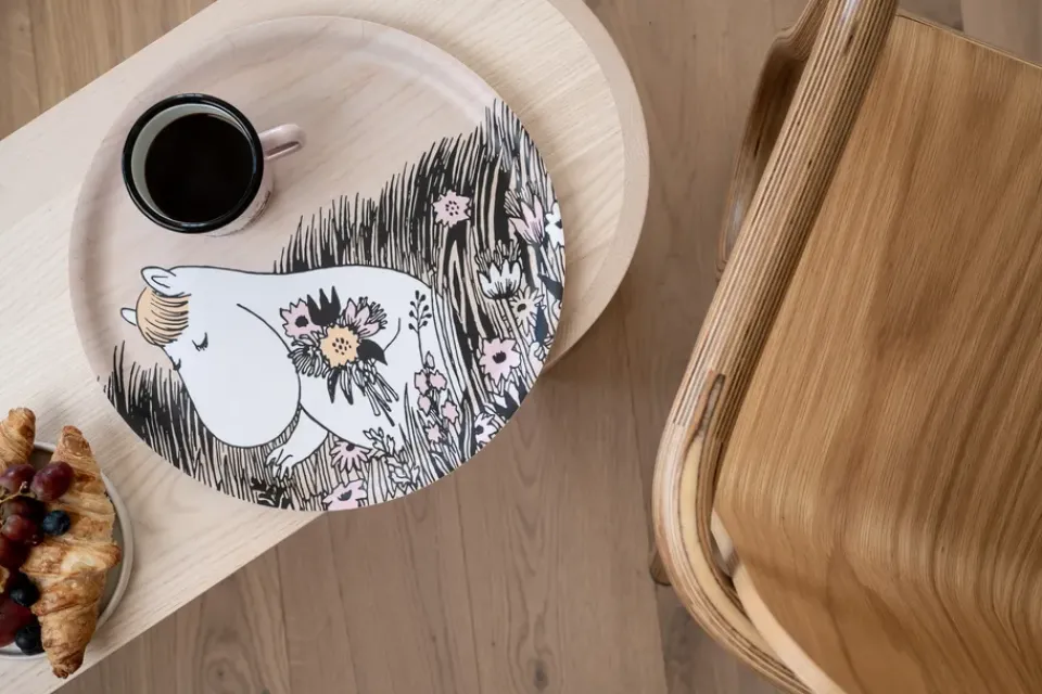 Muurla Moomin tray Ø35 cm, Summer night Beige Outlet