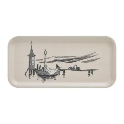 Muurla Moomin tray 13x27 cm, The pier Beige Online
