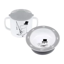 Rätt Start Moomin Water & Bath sippy cup & suction cup plate, Grey Online